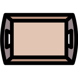 Manual serving trays 