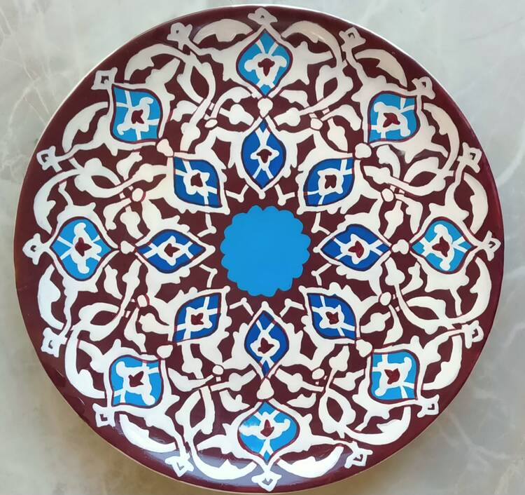 Hand-painted ceramic or pottery