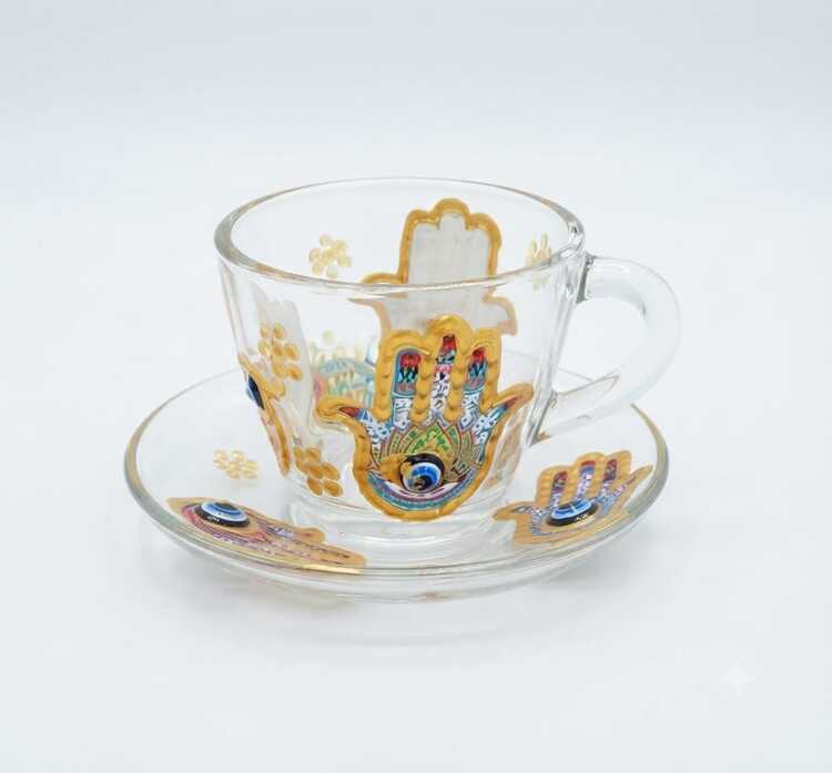 Glass coffee cup